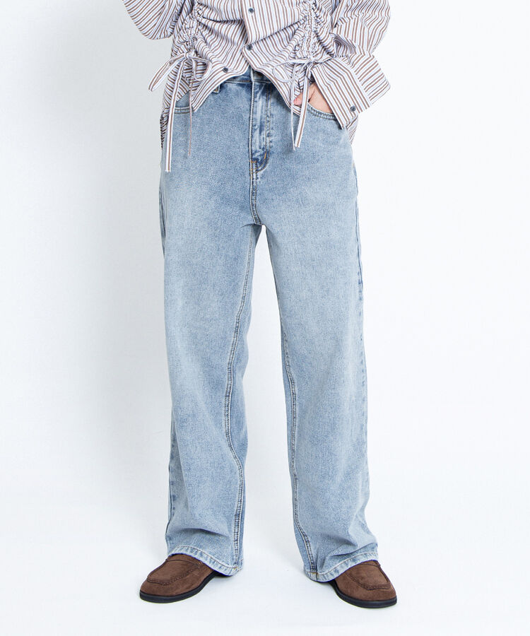 レギュラーデニムパンツ