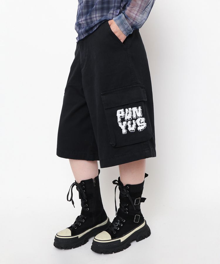PUNYUSロゴカーゴハーフパンツ
