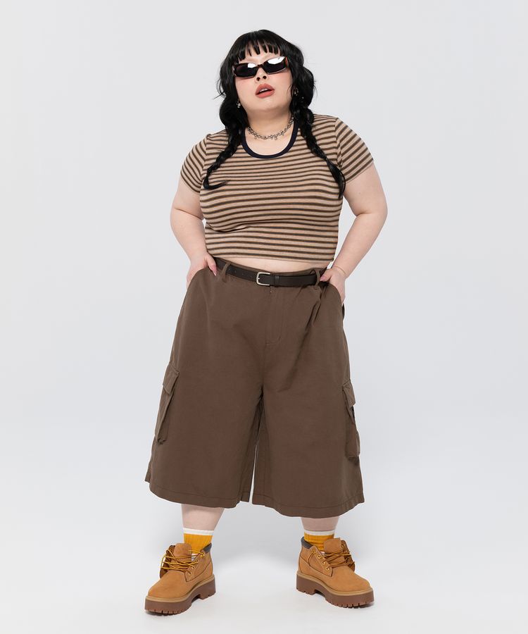 PUNYUSロゴカーゴハーフパンツ