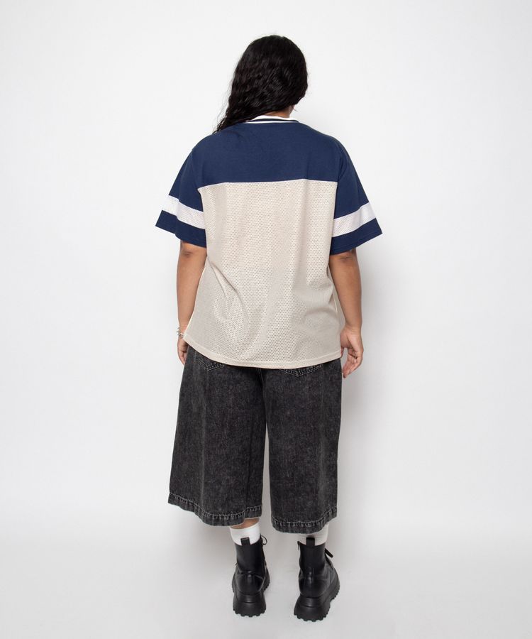 デザインデニムハーフパンツ