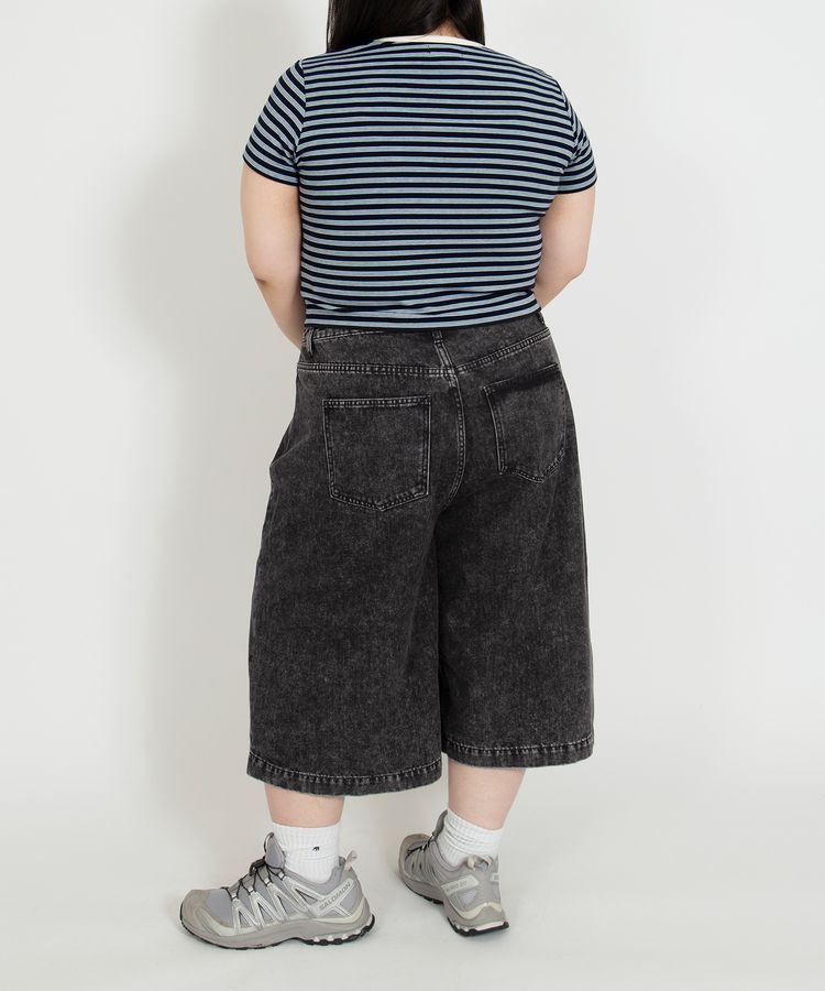 デザインデニムハーフパンツ