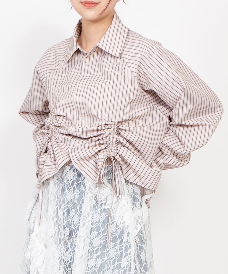 ドロストストライプシャツ