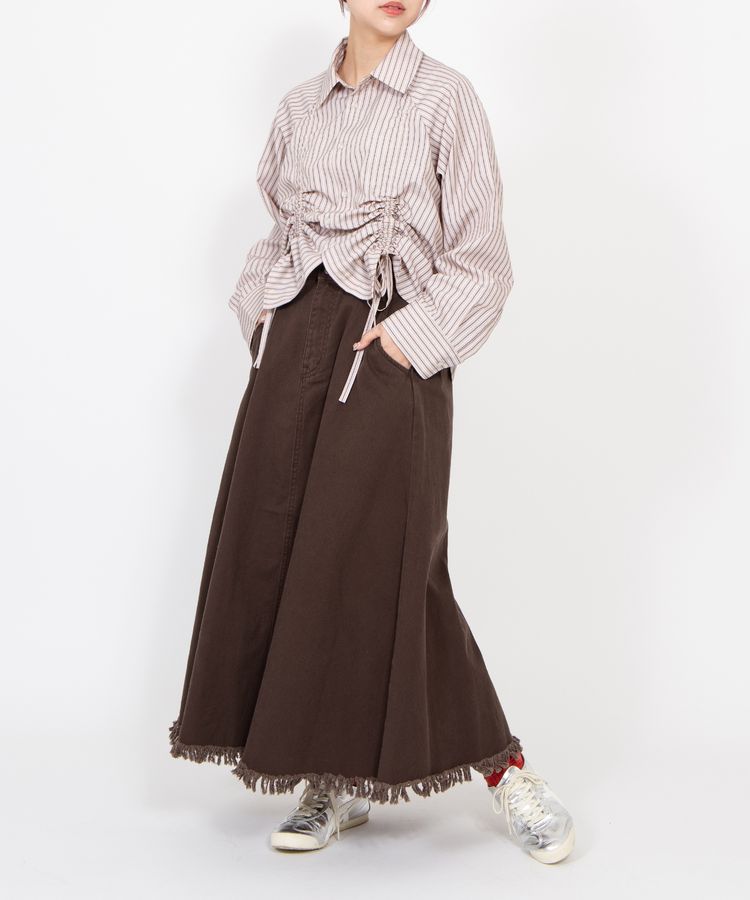 ドロストストライプシャツ