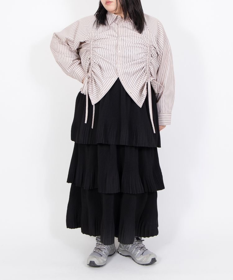 ドロストストライプシャツ