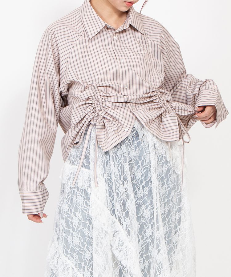 ドロストストライプシャツ