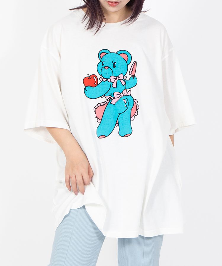 ベアプリントTシャツ
