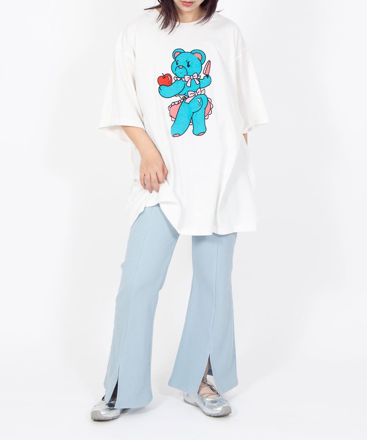 ベアプリントTシャツ
