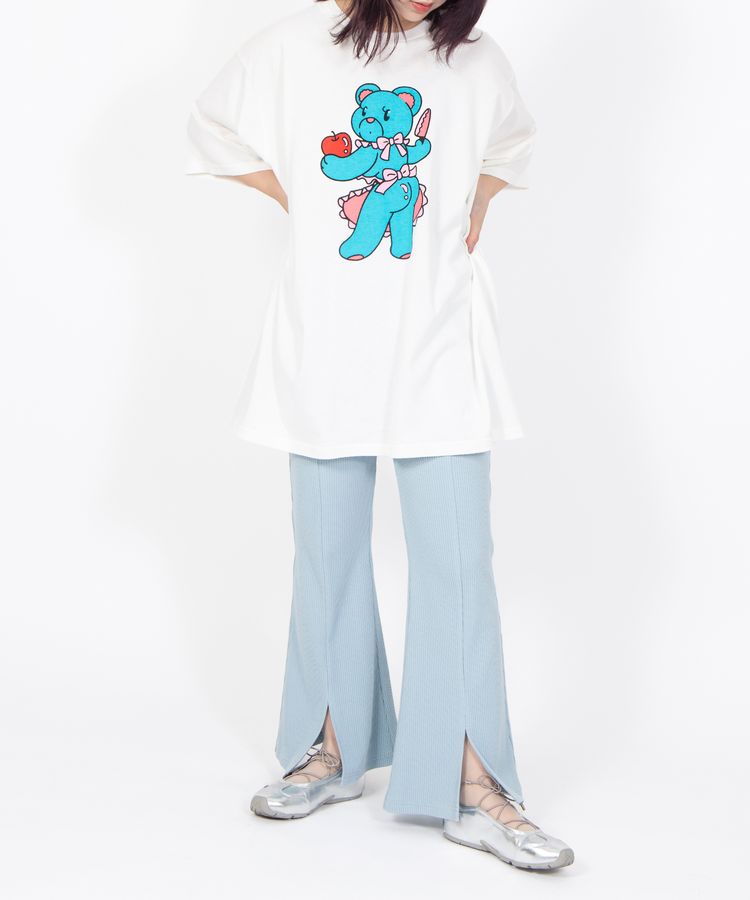 ベアプリントTシャツ