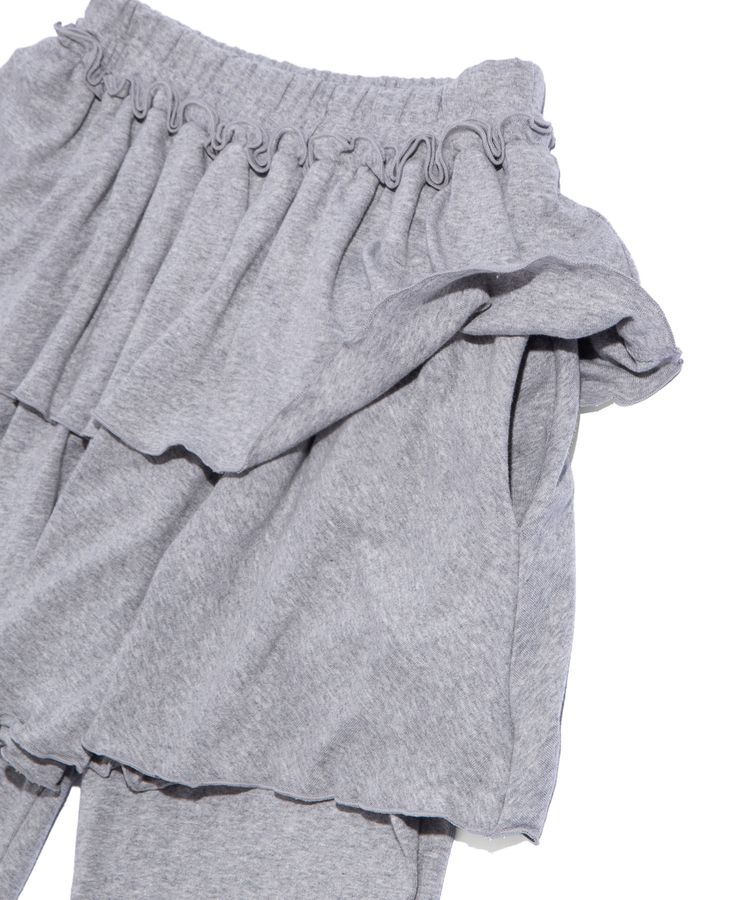 フリルレイヤードフレアパンツ