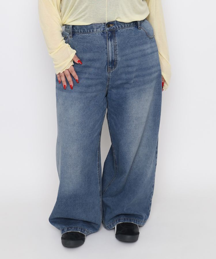 バギーデニムパンツ