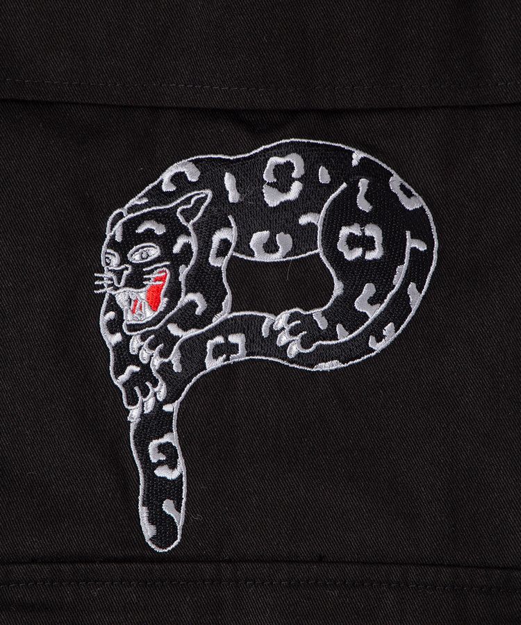 パンサー刺繍ワイドカーゴパンツ