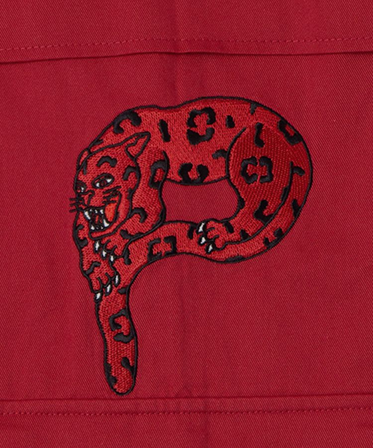 パンサー刺繍ワイドカーゴパンツ