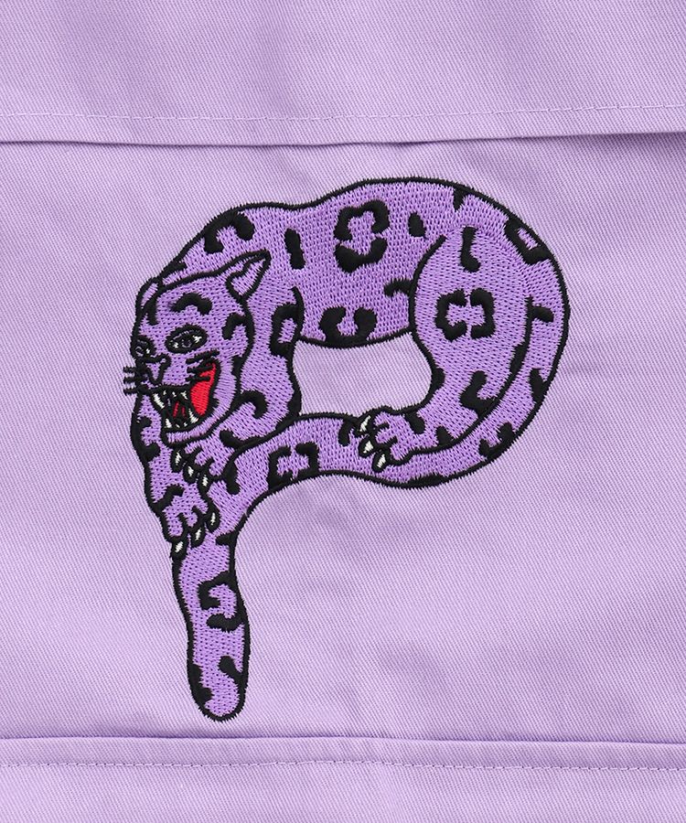 パンサー刺繍ワイドカーゴパンツ