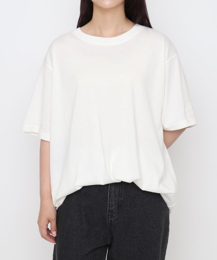 スリーブロゴ刺繍Tシャツ