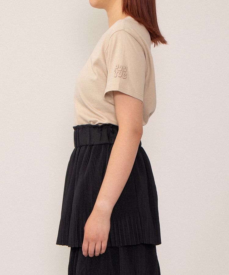 スリーブロゴ刺繍Tシャツ