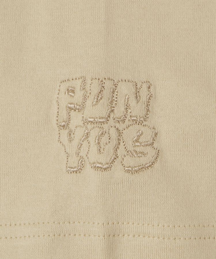 スリーブロゴ刺繍Tシャツ