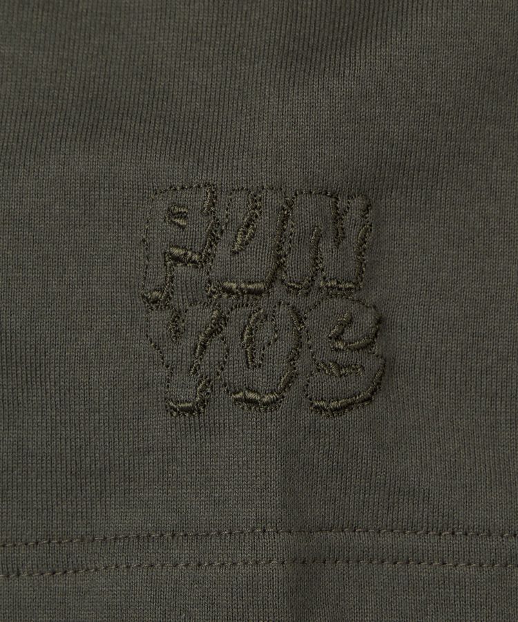 スリーブロゴ刺繍Tシャツ