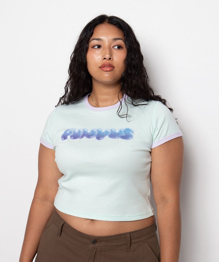 PUNYUSロゴピチリンガーTシャツ