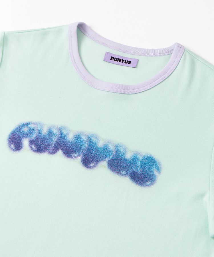 PUNYUSロゴピチリンガーTシャツ