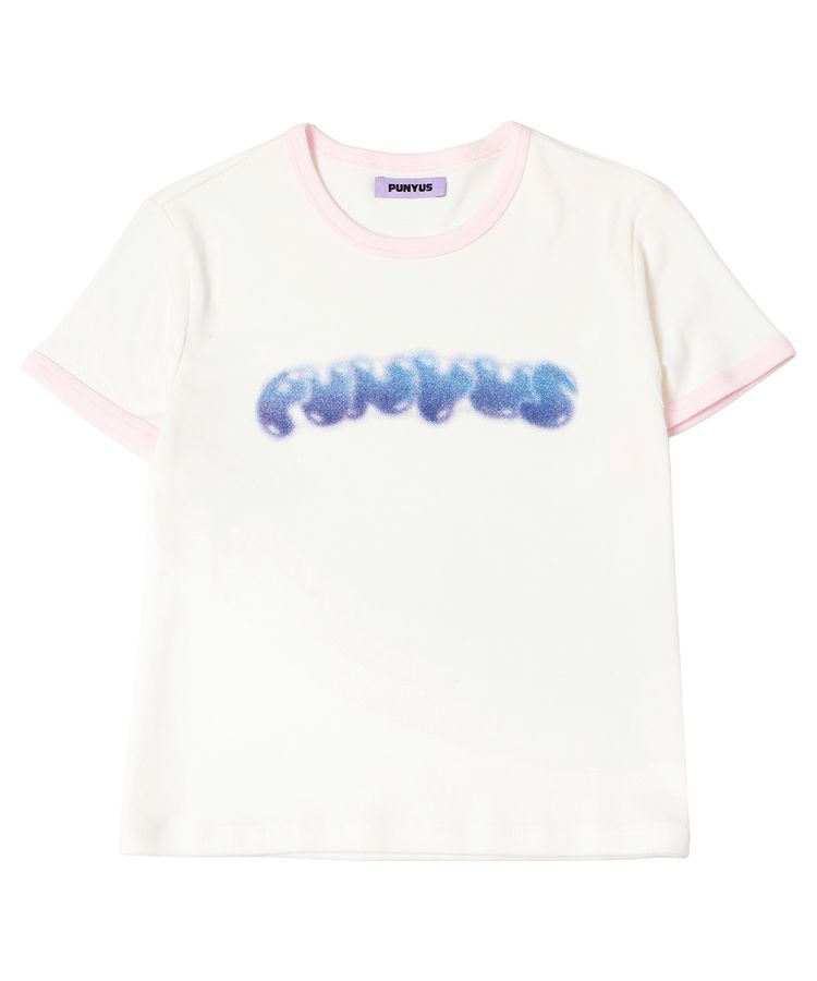 PUNYUSロゴピチリンガーTシャツ