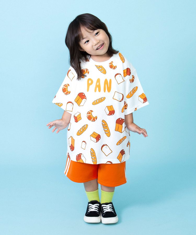 キッズフード総柄Tシャツ