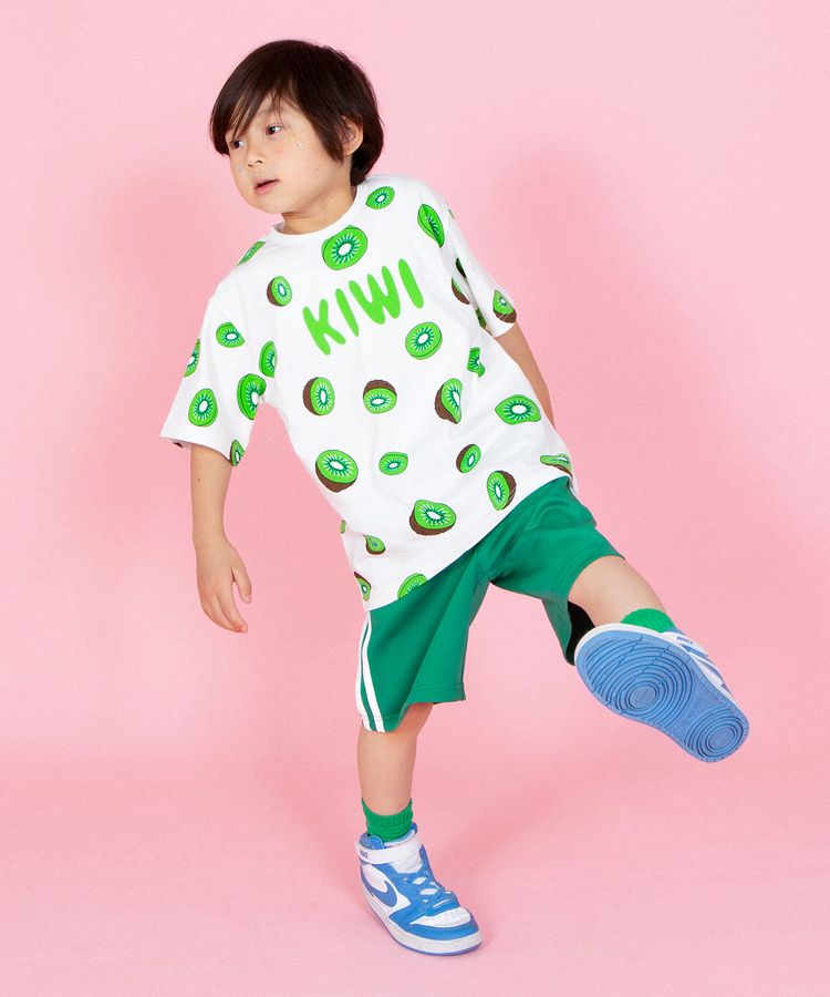キッズフードジャージショートパンツ