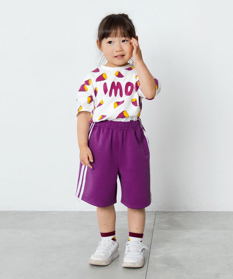 キッズフードジャージショートパンツ