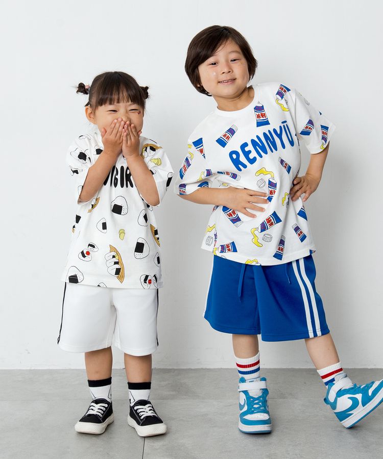 キッズフードジャージショートパンツ