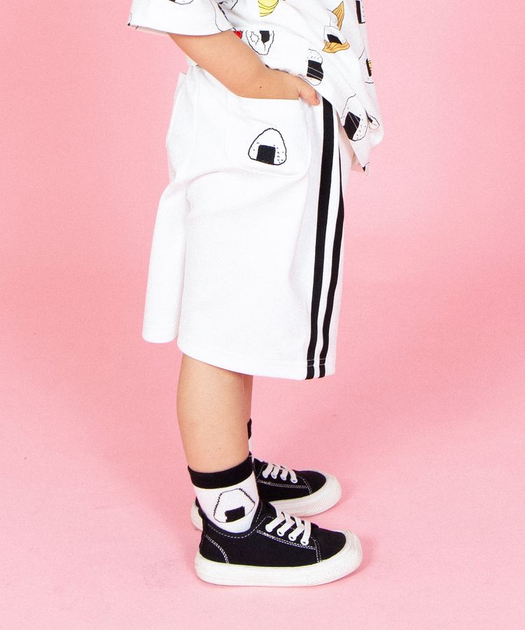 キッズフードジャージショートパンツ