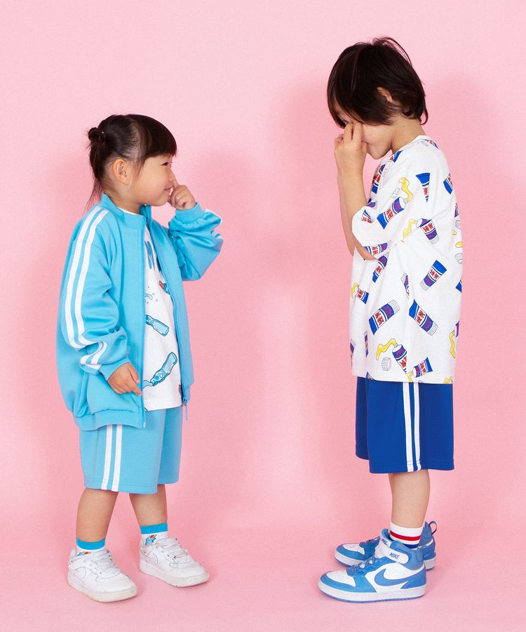 キッズフードジャージショートパンツ