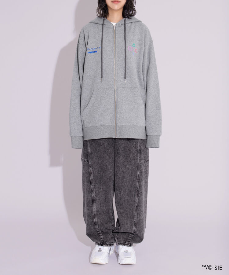 Playstation裏起毛ジップパーカー