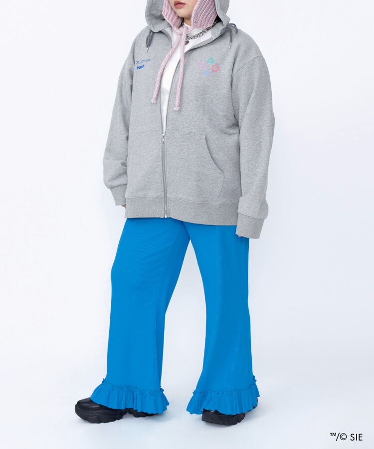 Playstation裏起毛ジップパーカー