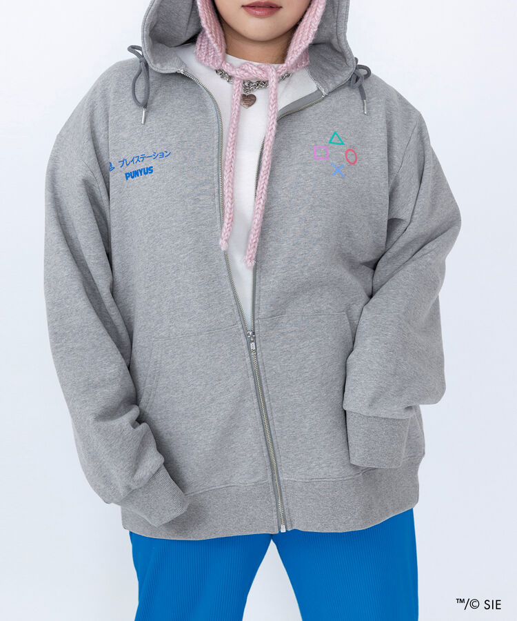 Playstation裏起毛ジップパーカー