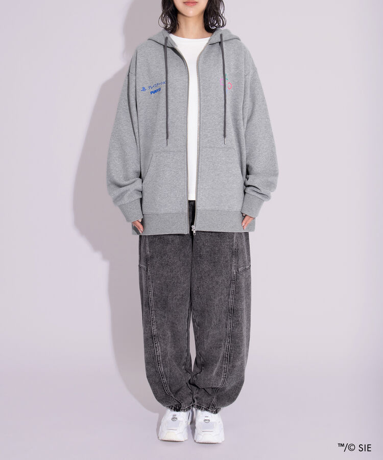 Playstation裏起毛ジップパーカー