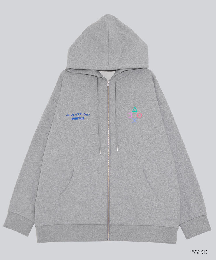 Playstation裏起毛ジップパーカー