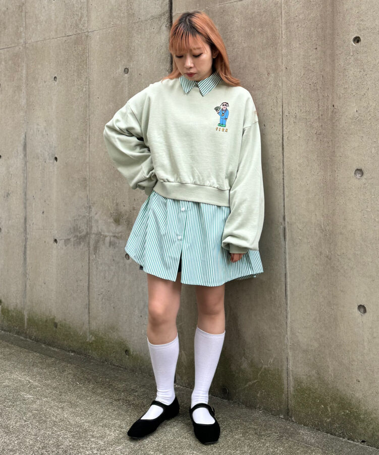 PUNYUS セットアップ　グリーン スタイリング詳細 キサキ - PUNYUS Online Store / 公式通販