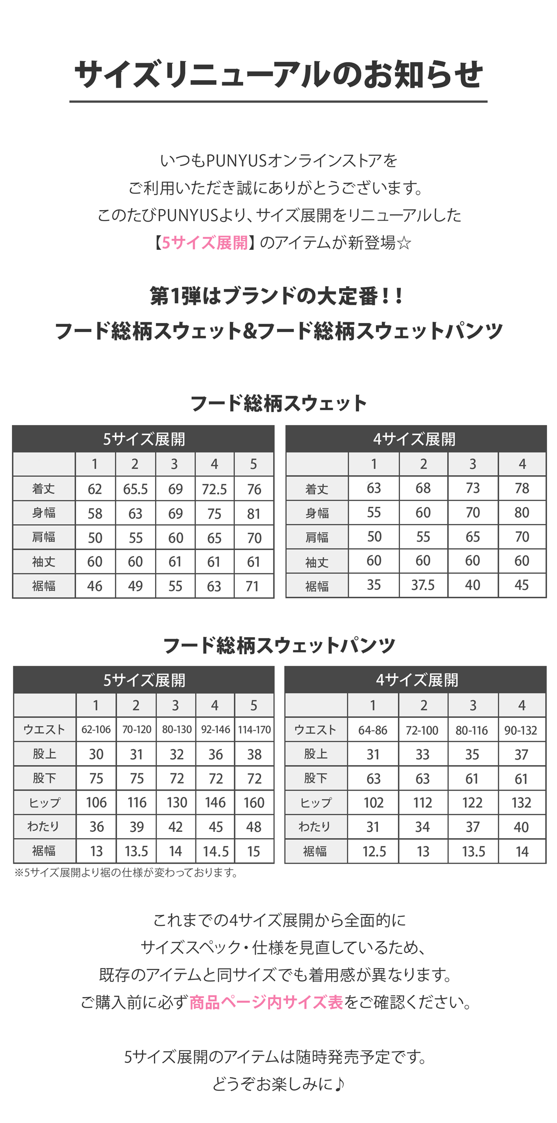 �T�C�Y���j���[�A���̂��m�点