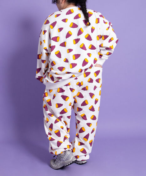 新サイズ】フード総柄スウェットパンツ[商品：PN16AW-077-4-15