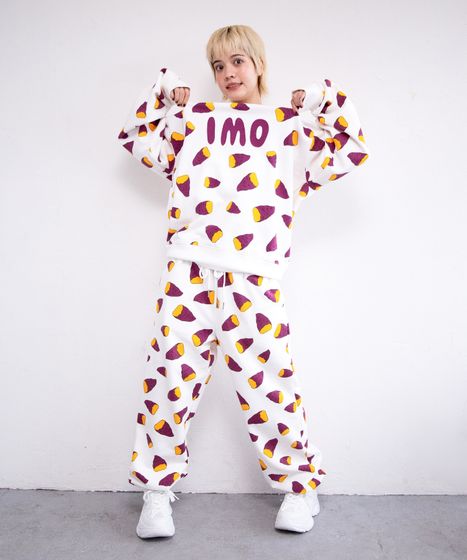 新サイズ】フード総柄スウェットパンツ[商品：PN16AW-077-4-15