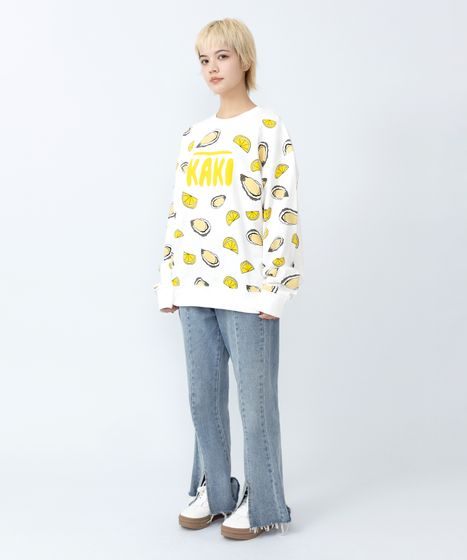 pinue スウェットトップス（BUTTER） 新サイズ】フード総柄スウェット[商品：PN16AW-077-6-15] - PUNYUS