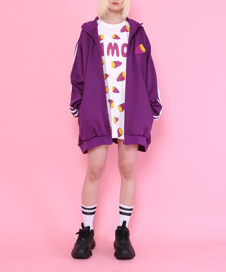 さつまイモ様 フード総柄Tシャツ(IMO)[商品：PN16AW-077-7R] - PUNYUS Online