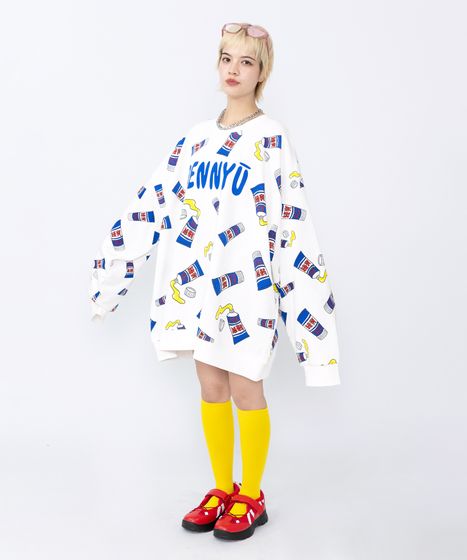 新サイズ】フード総柄スウェット[商品：PN18AW-018-6-15] - PUNYUS