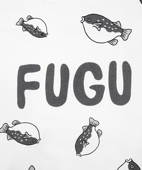フード総柄スウェット(TOMATO RENNYU FUGU KIWI)[商品：PN18AW