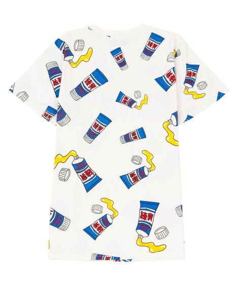 おいしい給食　非売品　Tシャツ フード総柄Tシャツ（TOMATO KIWI RENNYU）[商品：PN18AW-019-5R
