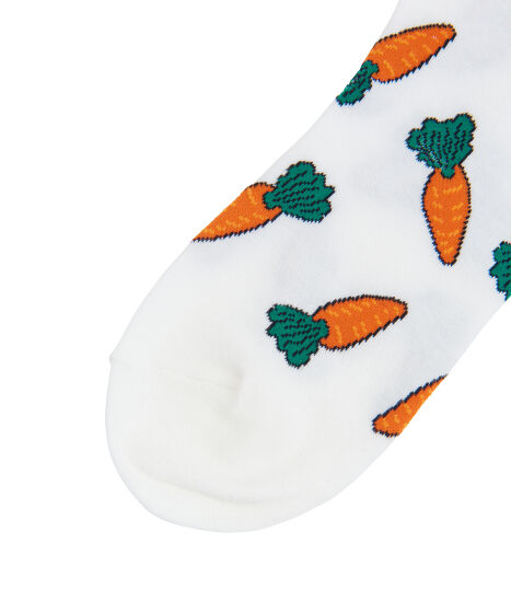 えだまめページ フード総柄ソックス(NINJIN EDAMAME LEMON)[商品：PN18AW-069-3R