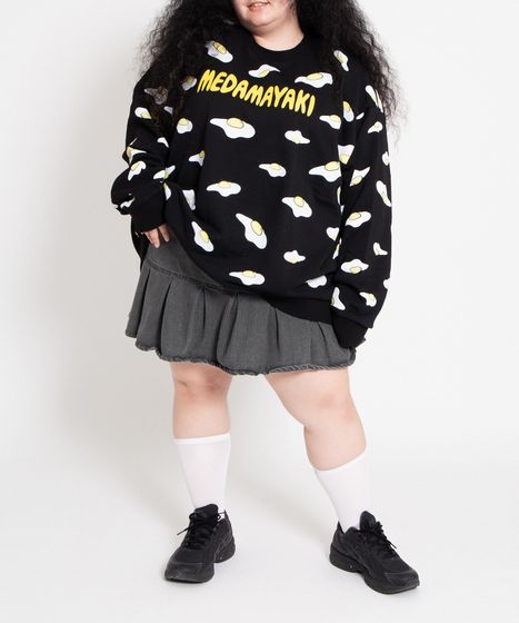 新サイズ】目玉焼き総柄スウェット[商品：PN18SS-001-6-15] - PUNYUS