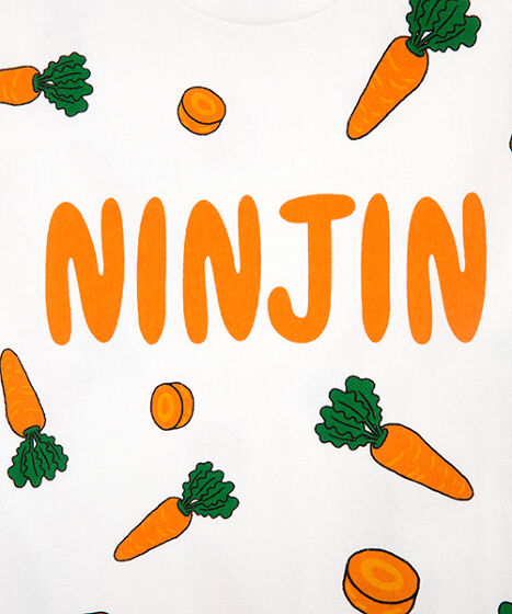 フード総柄Tシャツ(LEMON NINJIN EDAMAME)[商品：PN18SS-099-5R