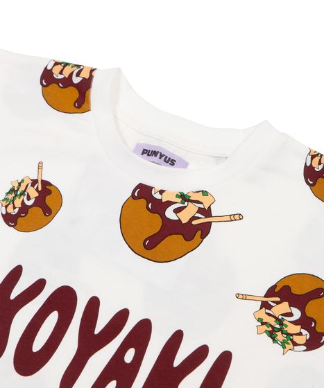 新サイズ】たこ焼き総柄Tシャツ[商品：PN19AW-001-15] - PUNYUS Online