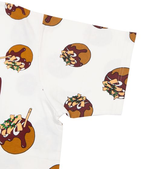 新サイズ】たこ焼き総柄Tシャツ[商品：PN19AW-001-15] - PUNYUS Online
