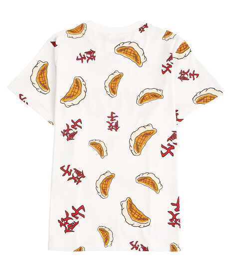 フード総柄Tシャツ(SABAKAN・GYOZA）（Tシャツ/カットソー